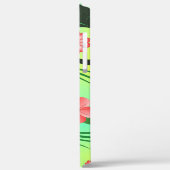 ピンクグリーンと黄色の熱帯性ハイビスカスフローラ Case-Mate iPhoneケース (裏面 / 左)