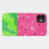 ピンクグリーンのスイカ甘い新夏様式化 Case-Mate iPhoneケース (裏面(横))