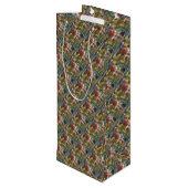 ピンクグリーンイエローディアー ワインギフトバッグ (裏面アングル)