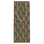 ピンクグリーンイエローディアー ワインギフトバッグ (裏面)