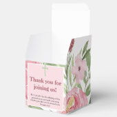 ピンクグリーンウォーター色フローラクリスチャンの好意ボックス フェイバーボックス (オープン)