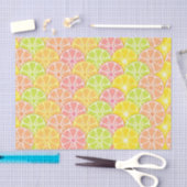 ピンクグリーンオレンジ黄色フルーツスライス 薄葉紙 (クラフト)