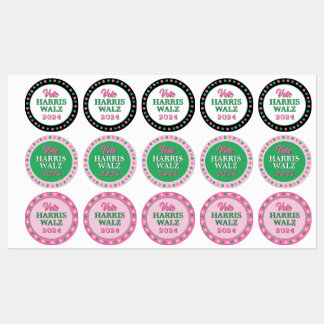 ピンクグリーンクローバー2024投票ハリスワルツ ラベル