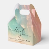 ピンクグリーンサニー海ビーチサマーパーティー結婚ズ フェイバーボックス (正面サイド)