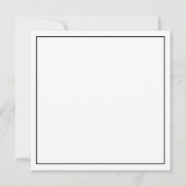 ピンクグリーンハートタトゥー カスタム名 ブラック ノートカード (裏面)