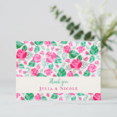 ピンクグリーンバラ花びらフラワーズ庭園の結婚式 (スタンド正面)