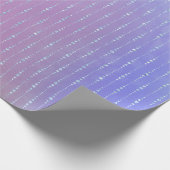 ピンクグリーンパステルグラデーションパープルクリスタル ラッピングペーパー (角)