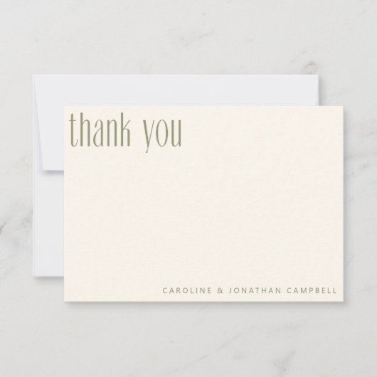 ピンクグリーンパステル抽象芸術マーブルカスタムウェディング サンキューカード (正面)