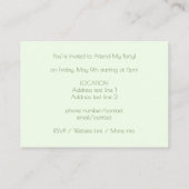 ピンクグリーンパープル部族パターンパーティー招待状カード エンクロージャーカード (裏面)