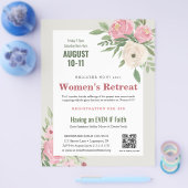 ピンクグリーンフローラチャーチウィメンズリトリート チラシ (シングル)