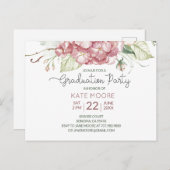 ピンクグリーンフローラ卒業会 案内ポストカード (正面/裏面)