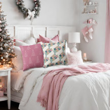 ピンクグリーンメリー金ゴールド&ブライトスノーフレーク&ツリー