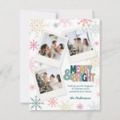 ピンクグリーンメリー金ゴールド&ブライトレトロスワール3写真 シーズンカード (正面)