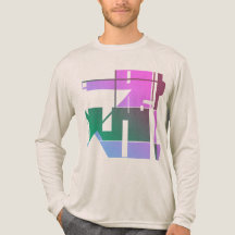 ピンクグリーンラベンダー幾何学模様抽象芸術