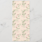 ピンクグリーンレトロY2K 70s花柄 プログラム (裏面)