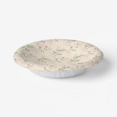 ピンクグリーンレトロY2K 70s花柄 ペーパーボウル (傾斜あり)