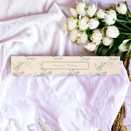 ピンクグリーンレトロY2K 70s花柄 招待状ベリーバンド