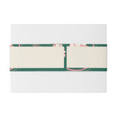 ピンクグリーンロータランタンインディアン結婚のメニュー 招待状ベリーバンド (裏面例)