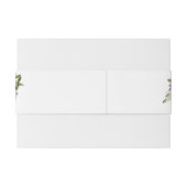 ピンクグリーン伝統的クラシックフローラ結婚ズ 招待状ベリーバンド (裏面例)