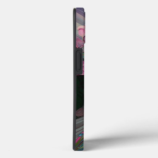 ピンクグリーン小妖精や小人フェアリー女性ファンタジーアート Case-Mate iPhoneケース (裏面 / 右)