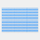 ピンクグリーン&ブルーゴルフボール&ティー ラッピングペーパーシート (正面3)