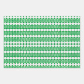 ピンクグリーン&ブルーゴルフボール&ティー ラッピングペーパーシート (正面2)