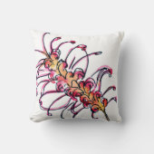 ピンクグリーヴィレアオーストラリア先住民花 クッション (正面)