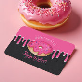ピンクグルメ散水ドナッツピンクドリップスベーカリー 名刺