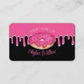 ピンクグルメ散水ドナッツピンクドリップスベーカリー 名刺 (正面)