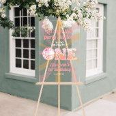 ピンクグルーヴィ踊りクイーン1stバースデーウェルカム アクリルサイン