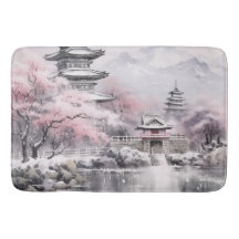 ピンクグレイ日本の桜花ズパゴダ