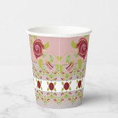 ピンクグレーとフローラ 紙コップ (右)