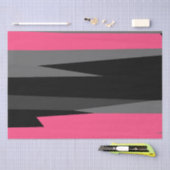 ピンクグレーとブラック抽象芸術 薄葉紙 (クラフト)