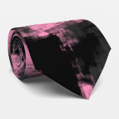 ピンクグレーとブラック ネクタイ (ロール)