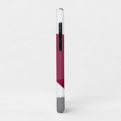 ピンクグレーとホワイト抽象芸術 Case-Mate iPhoneケース (裏面/左)