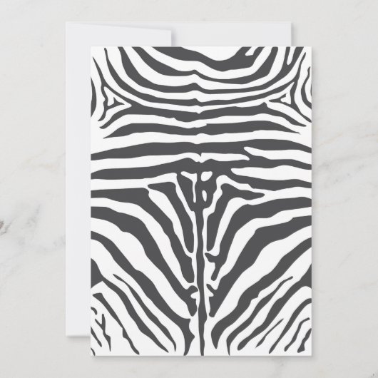 ピンクグレージャングルサファリファースト誕生日for Girl 招待状 (裏面)