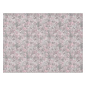 ピンクグレースタイリッシュの大きな花 テーブルクロス (正面(横))