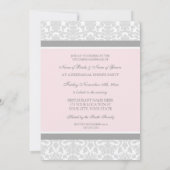 ピンクグレーダマスクリハーサルディナーパーティー 招待状 (裏面)