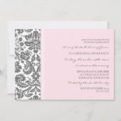 ピンクグレーダマスクリハーサルディナーパーティー 招待状 (裏面)