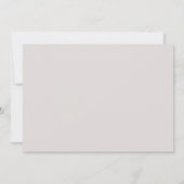 ピンクグレーハートバニーベビーシャワー招待状 招待状 (裏面)