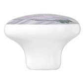 ピンクグレーバラ セラミックノブ (側面)