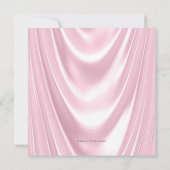 ピンクグレーパールハイヒールエスニックベビーシャワー 招待状 (裏面)