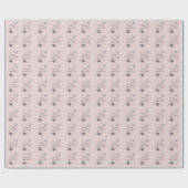 ピンクグレーフローラ母の日 ラッピングペーパー (フラット)