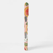 ピンクグレープフポップ・アートのリット – レトロ水彩シトラス iPhoneケース (右側面)