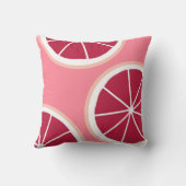 ピンクグレープフルーツのスライス クッション (裏面)