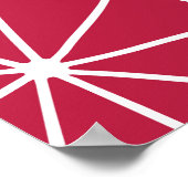 ピンクグレープフルーツのスライス ポスター (角)