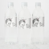 ピンクグレープリンセスベビーガールウォーターボトルラベル ペットボトルラベル (ボトル)