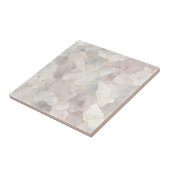 ピンクグレーホワイトマーブルキッチンバスルーム改装 タイル (側面)