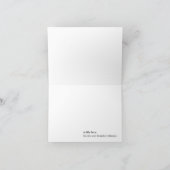 ピンクグレーボホタイポグラフィベビーシャワーありがとう サンキューカード (内部)