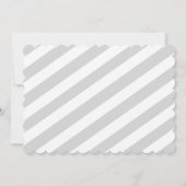 ピンクグレームーンスターズガールベビーシャワー招待状 招待状 (裏面)